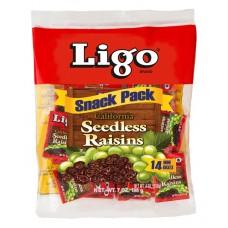 Ligo Natural Seedless Raisins (Snack Pack)